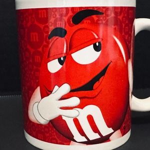 Mars/M&M's Red and Yellow 2014 Coffee Mug Cup 10 oz Officially Licensed Product